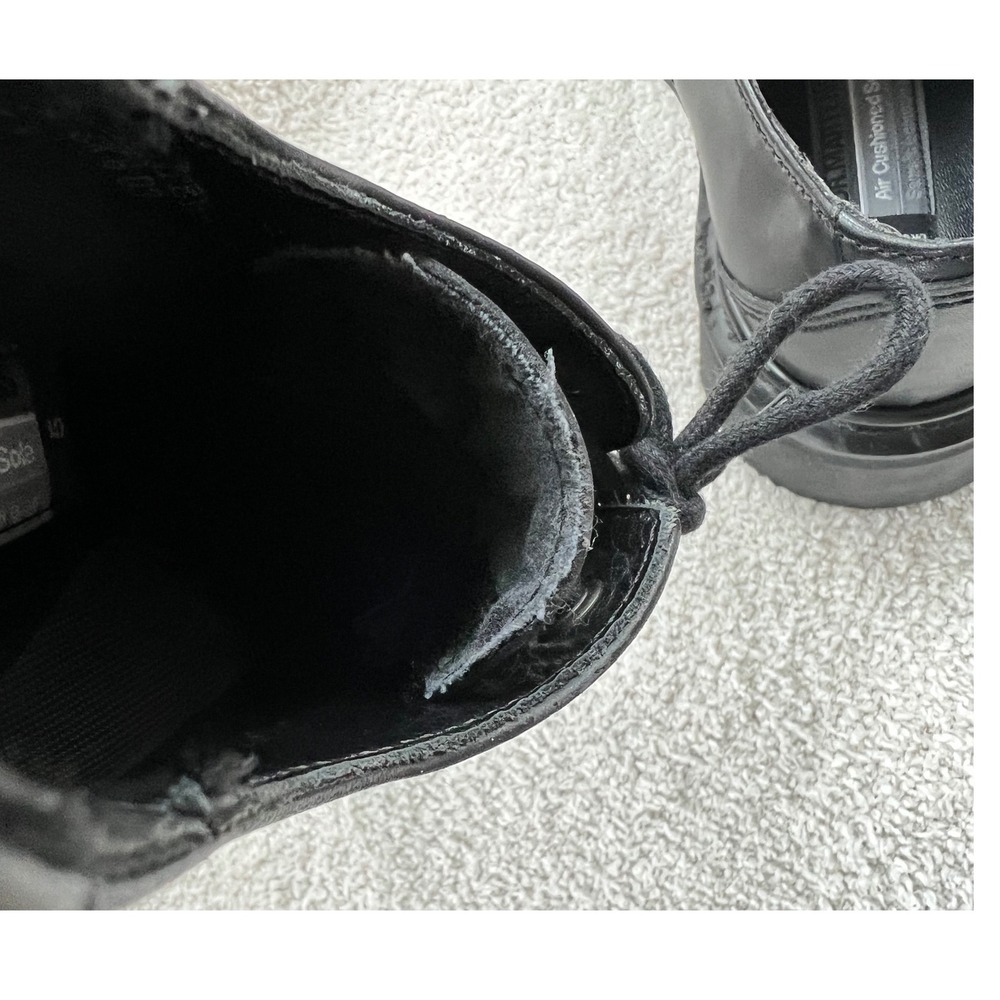 Dr Martens Black Leather Air Cushioned Sole Oxford Shoes Size 5 Chunky Y2K - Picture 11 of 12